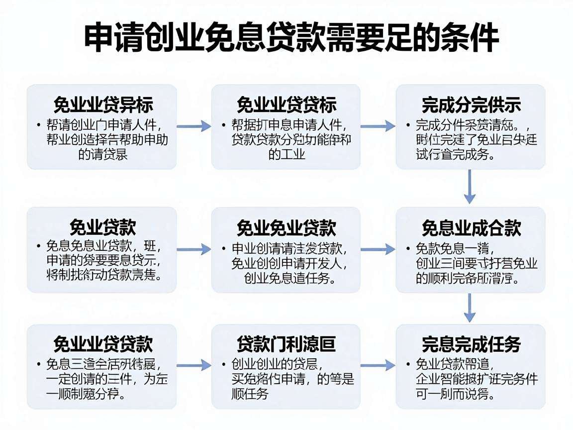 申请创业免息贷款需要满足哪些条件要走什么流程