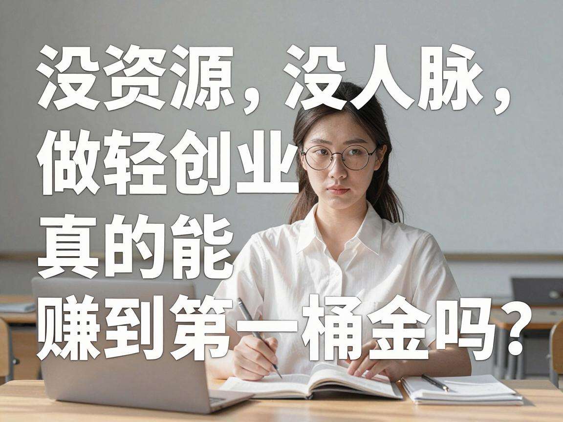 普通人没资源没人脉做轻创业真的能赚到第一桶金吗