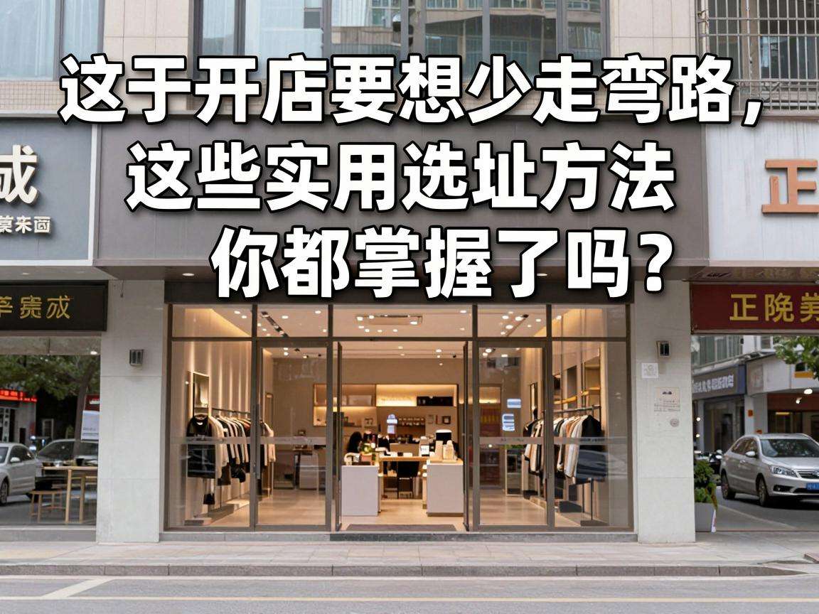 新手开店要想少走弯路,这些实用选址方法你都掌握了吗