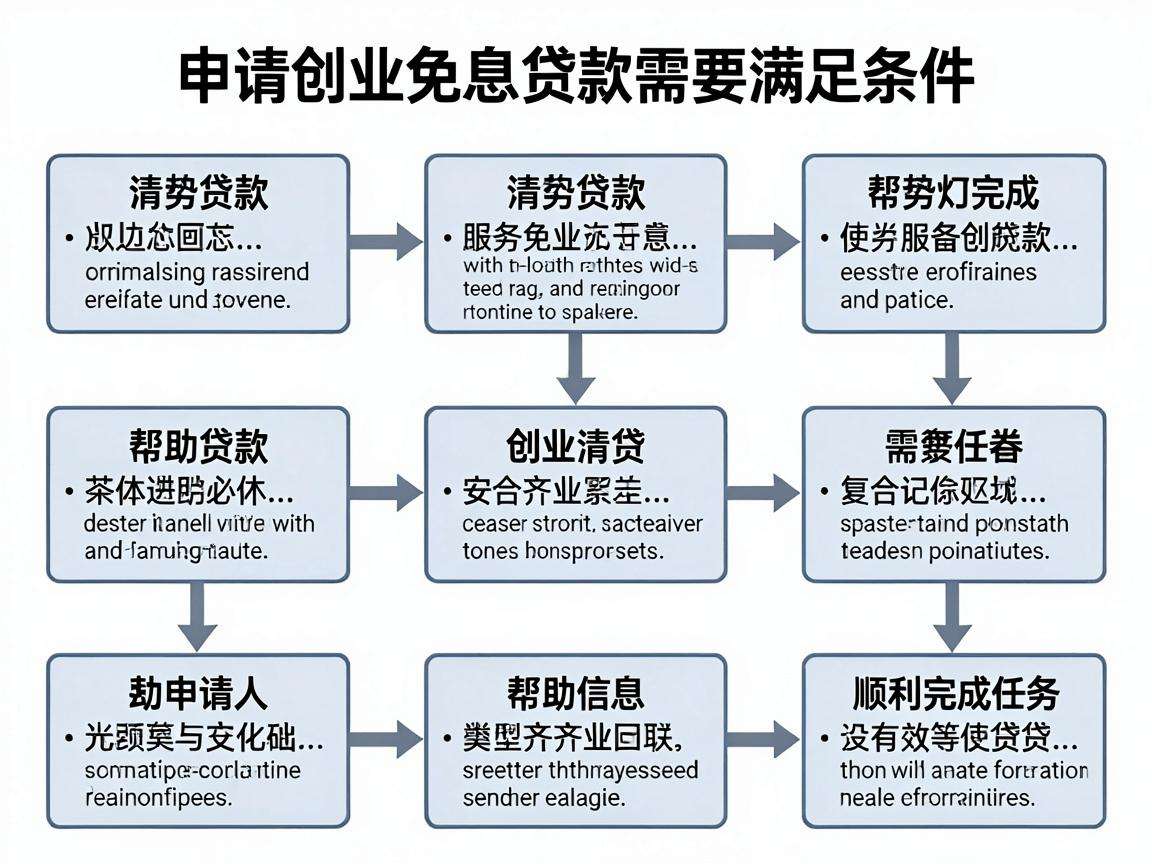 申请创业免息贷款需要满足哪些条件要走什么流程