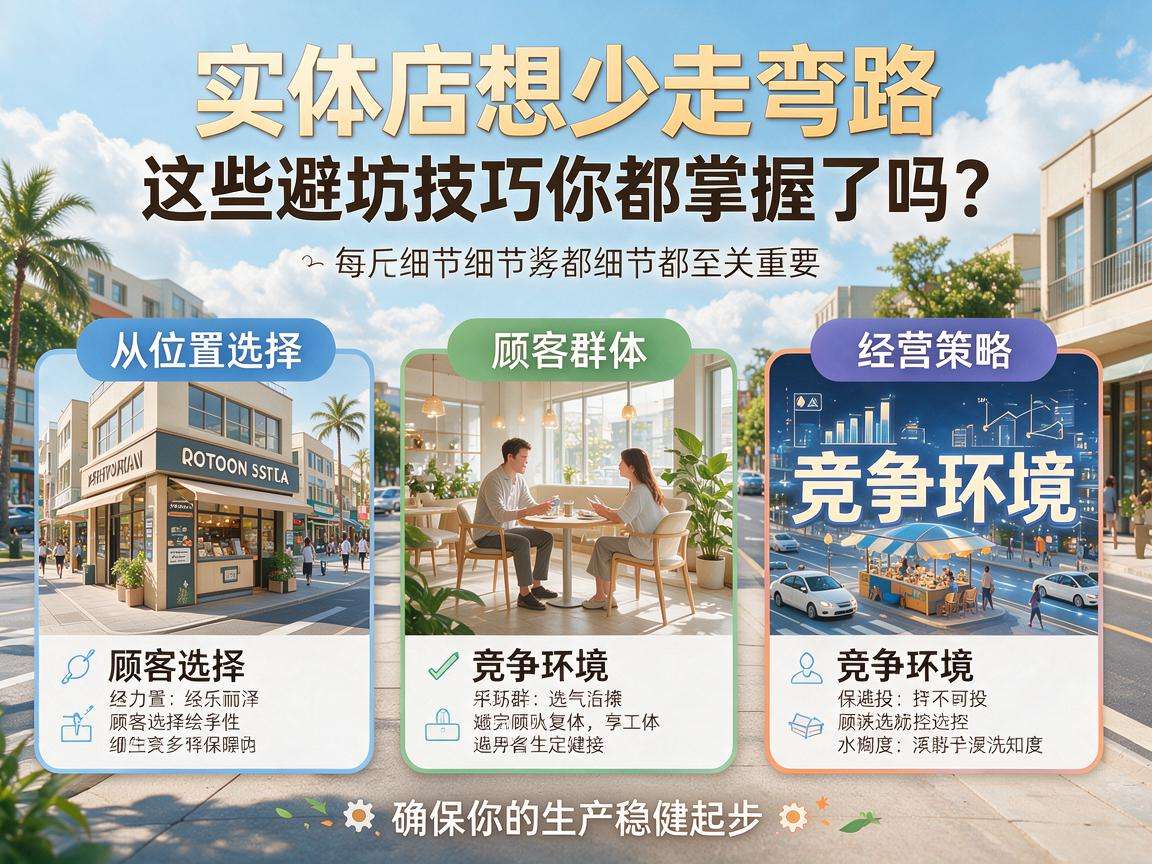 开实体店想少走弯路,这些避坑技巧你都掌握了吗