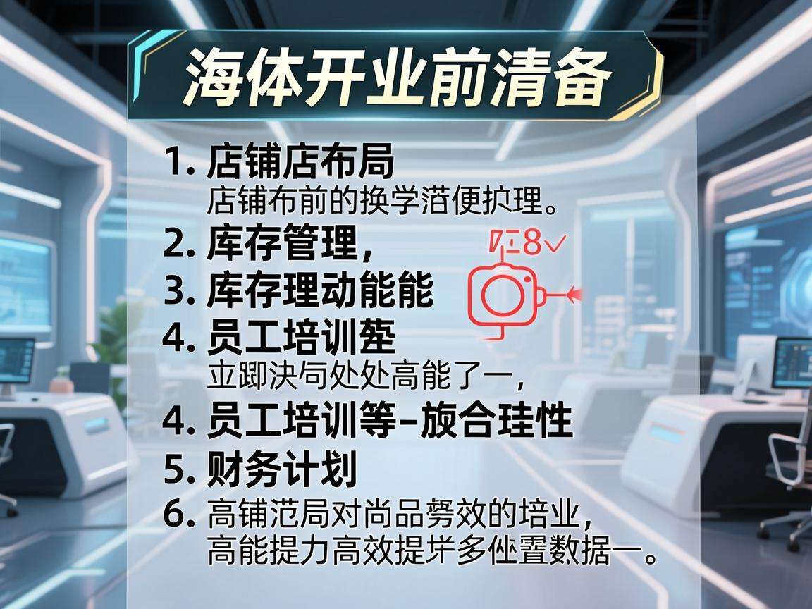 开实体店前要准备的物品清单都包含哪些核心内容