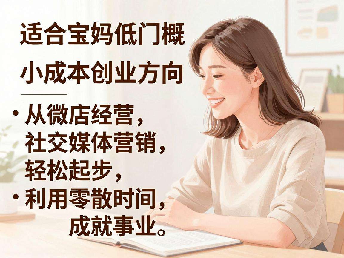 有哪些适合宝妈的低门槛小成本创业方向可以选择