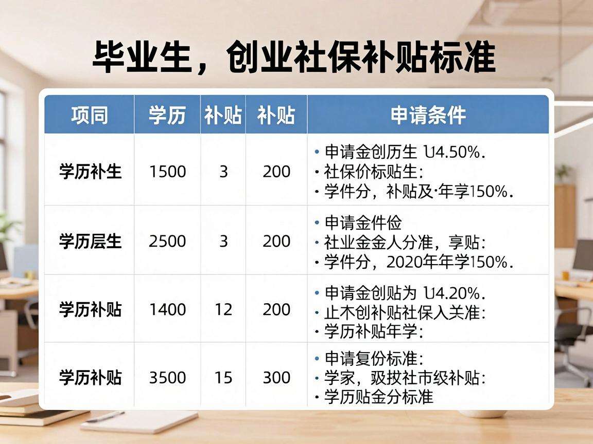 毕业生创业社保补贴标准具体是怎么规定的