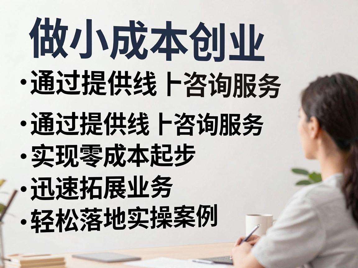 普通人做小成本创业有哪些可直接落地的实操案例