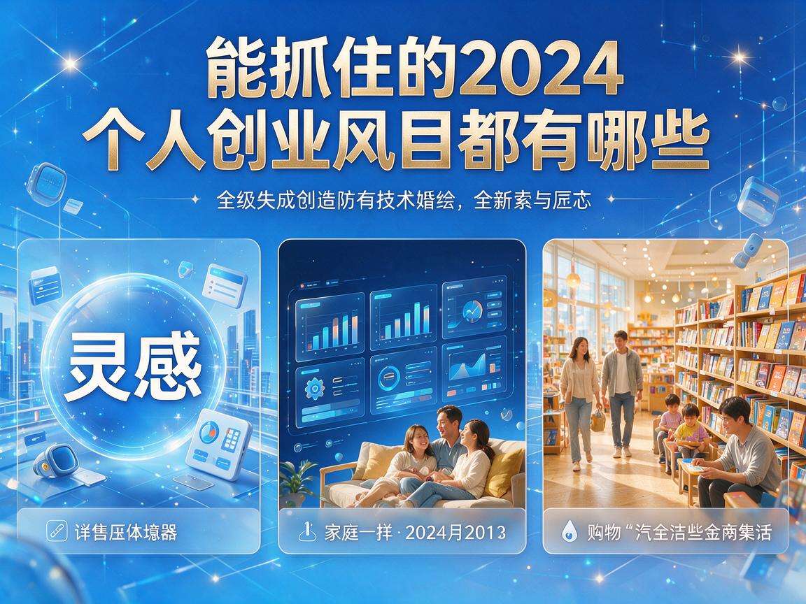 普通人能抓住的2024个人创业风口项目都有哪些
