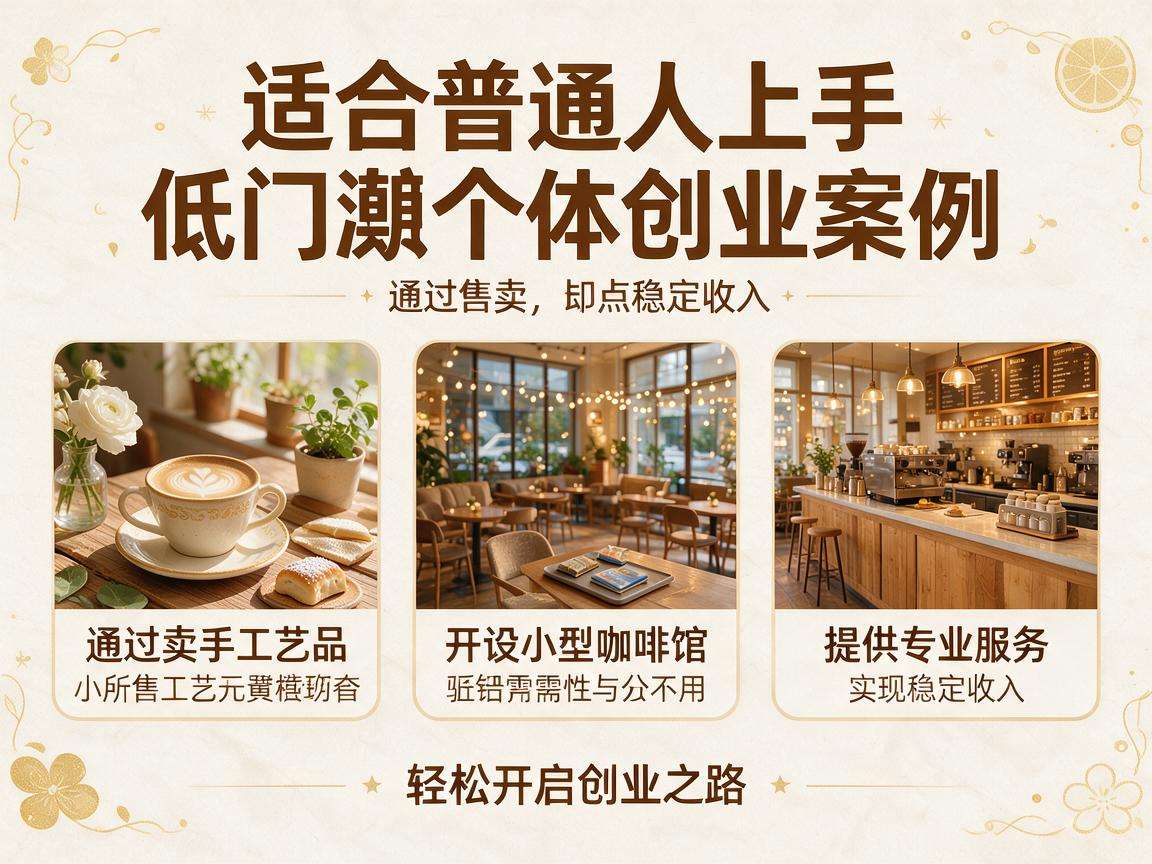 有哪些适合普通人上手的低门槛个体创业案例可供参考