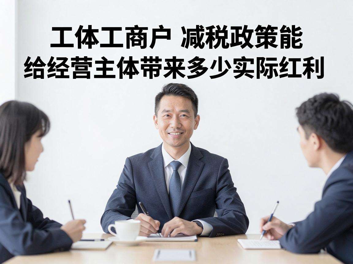 个体工商户减税政策能给经营主体带来多少实际红利