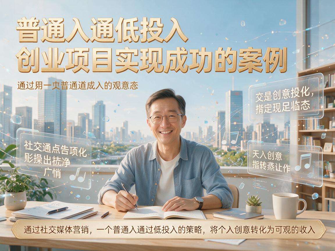 有哪些普通人可复制的低投入创业项目成功案例?