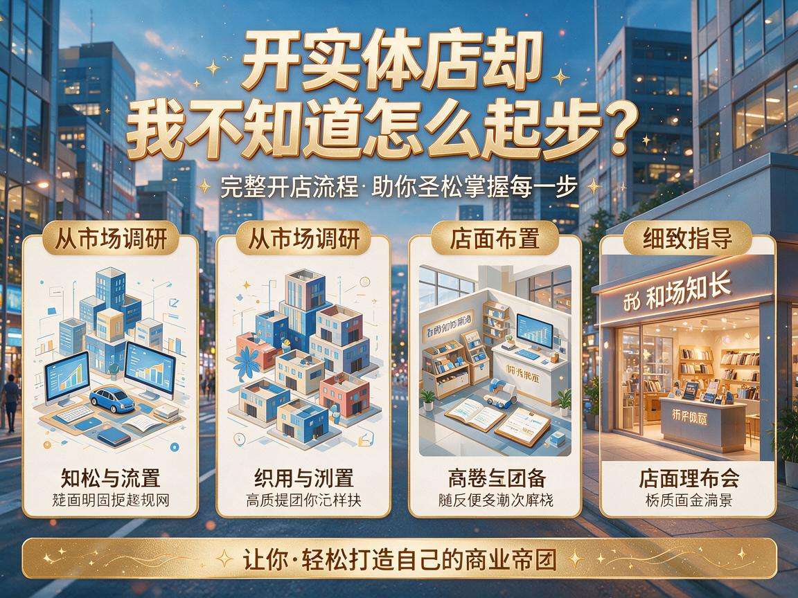 想开实体店不知道怎么起步?完整开店流程你都了解吗