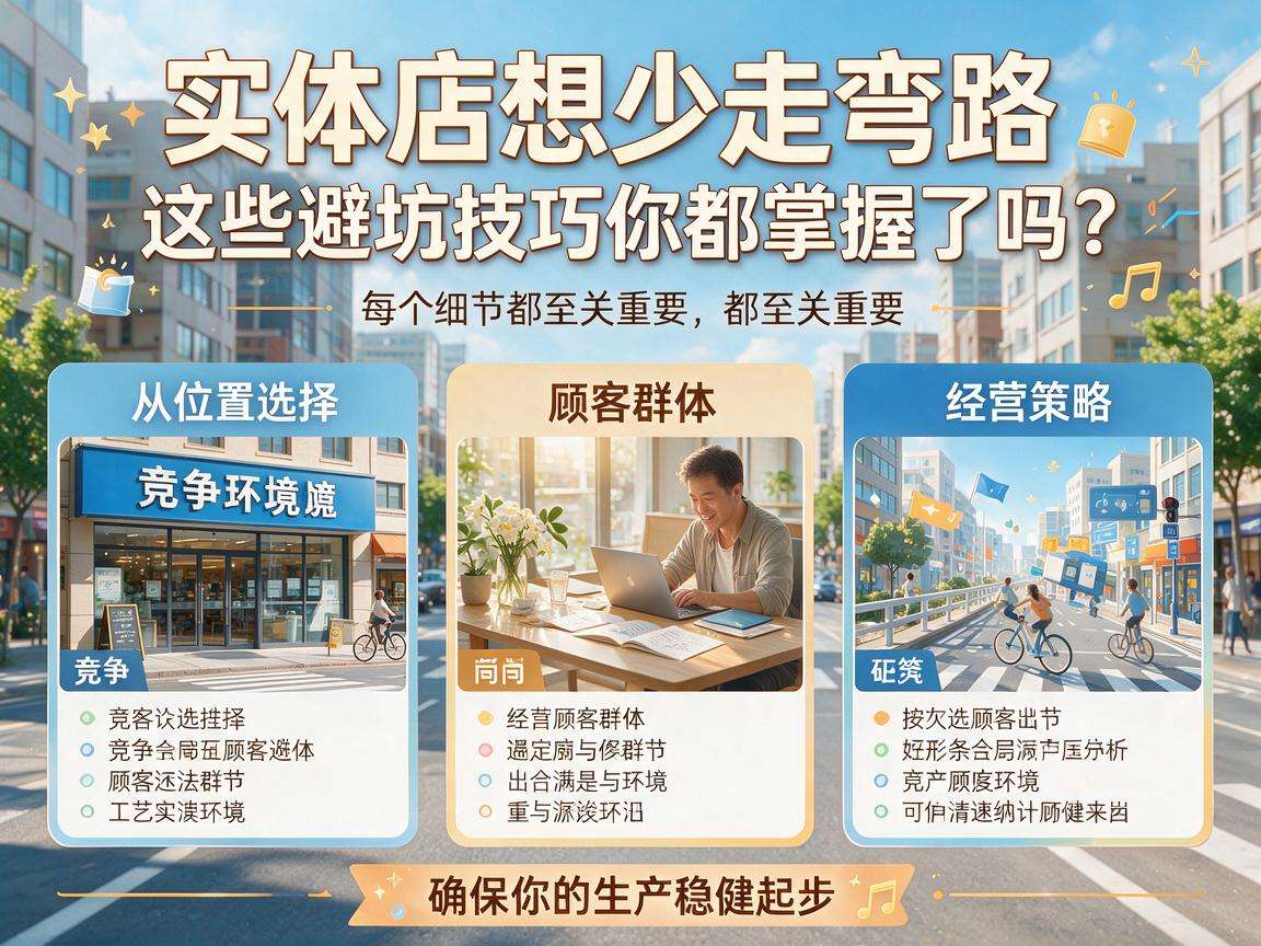 开实体店想少走弯路,这些避坑技巧你都掌握了吗