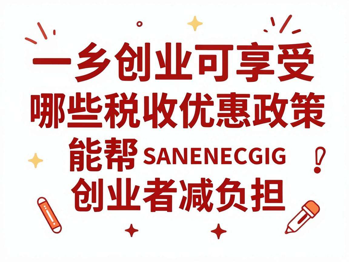 返乡创业可享受哪些税收优惠政策能帮创业者减负担