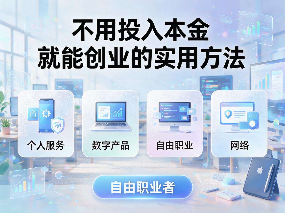 普通人不用投入本金就能创业的实用方法有哪些
