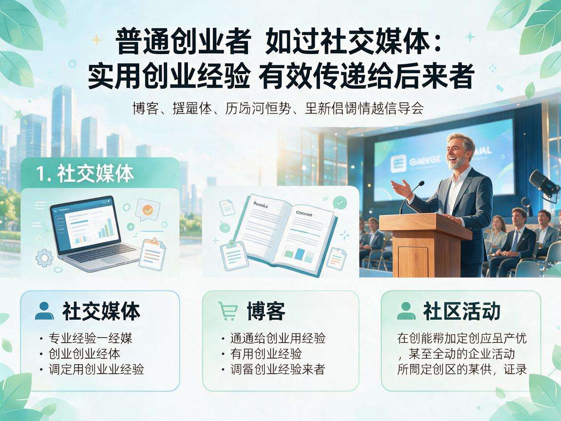 普通创业者该如何把实用创业经验有效传递给后来者
