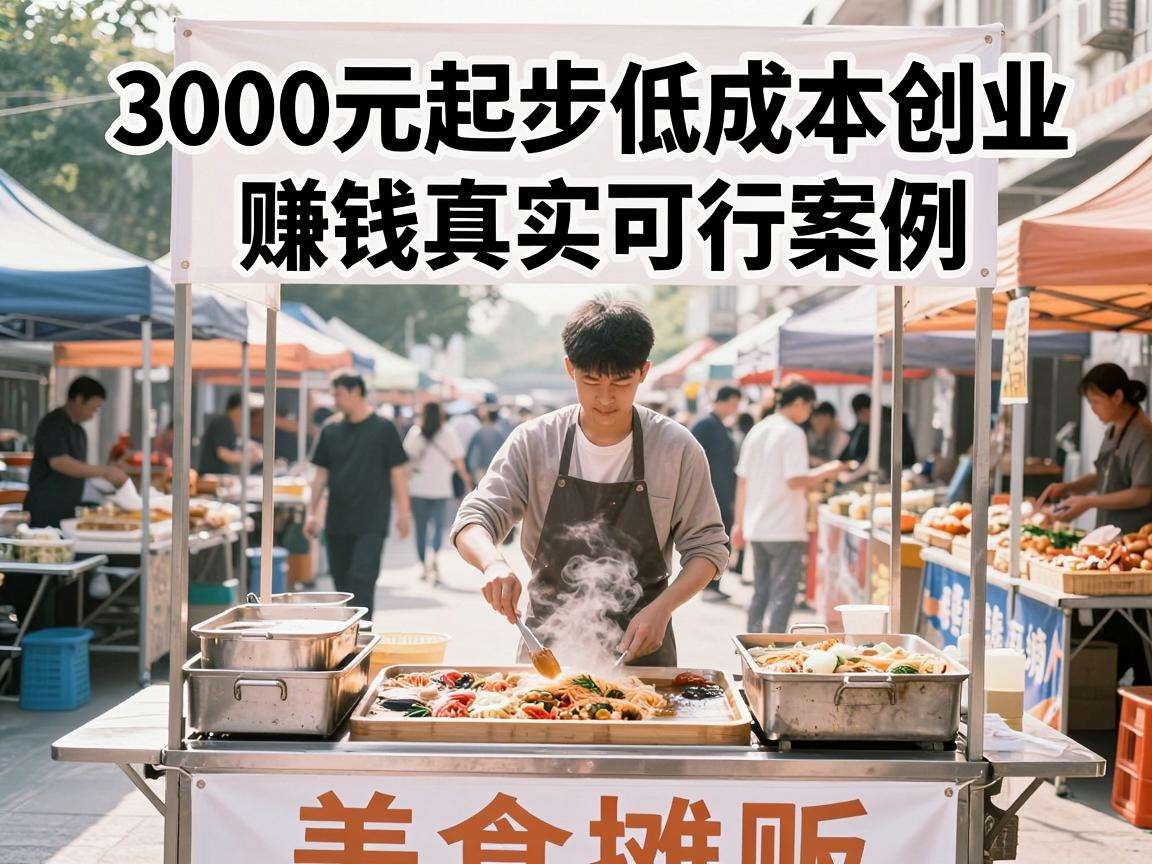 普通人3000元起步低成本创业赚钱有哪些真实可行案例