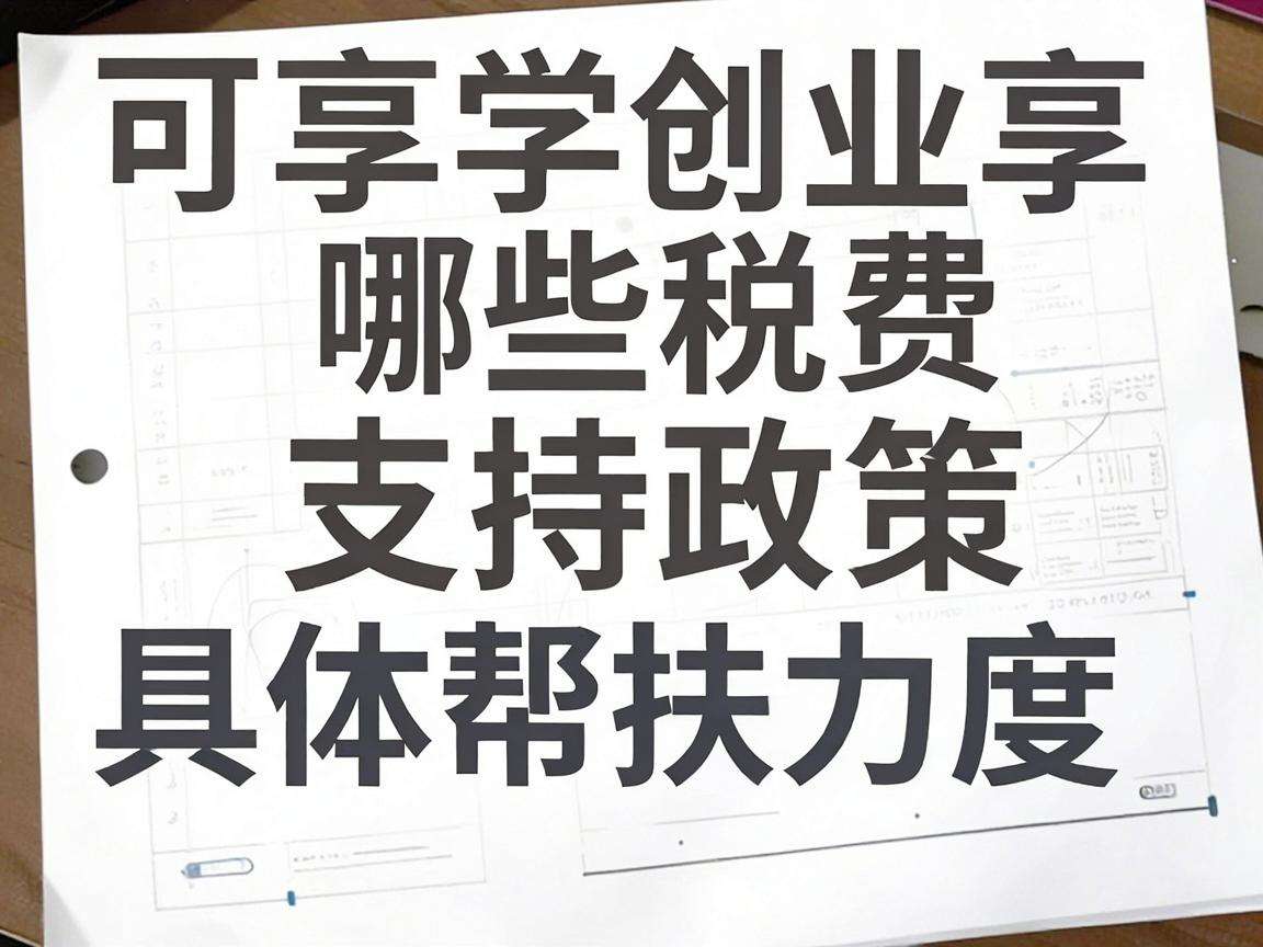 大学生创业可享哪些税费支持政策具体帮扶力度有多大
