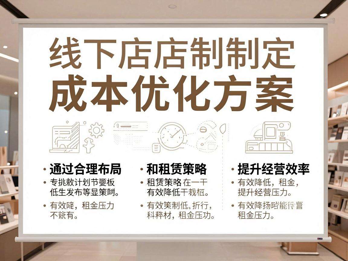线下店想要有效降低租金压力该怎么制定成本优化方案