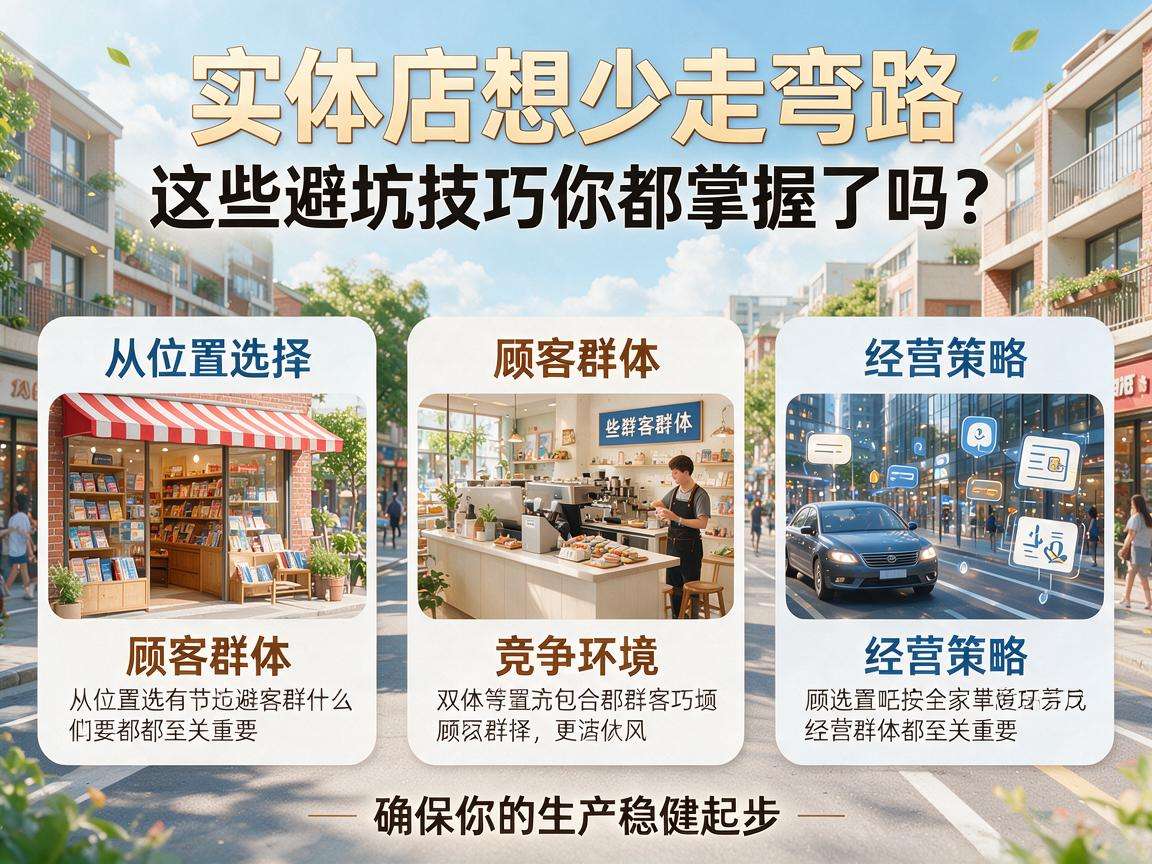 开实体店想少走弯路,这些避坑技巧你都掌握了吗