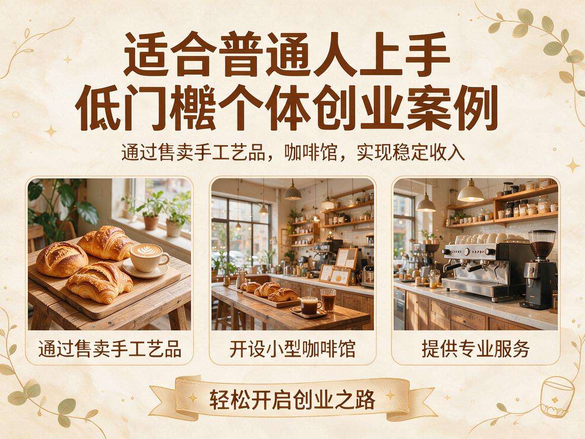 有哪些适合普通人上手的低门槛个体创业案例可供参考