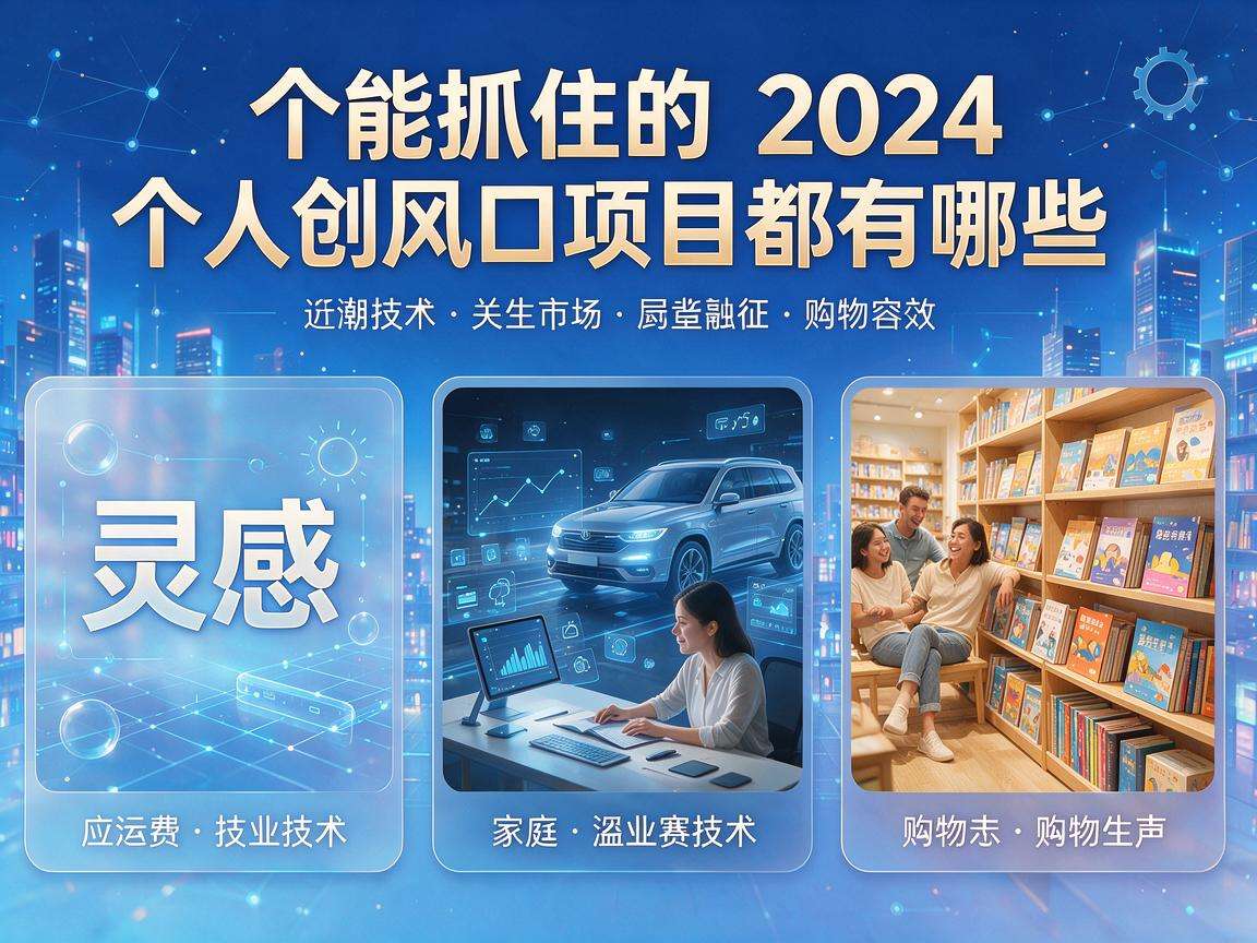 普通人能抓住的2024个人创业风口项目都有哪些
