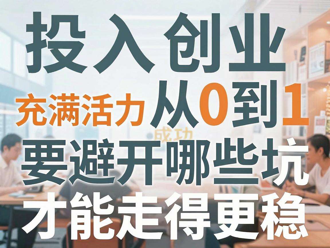 小投入创业从0到1要避开哪些坑才能走得更稳