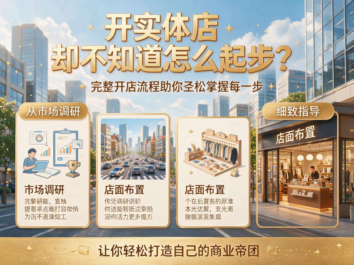 想开实体店不知道怎么起步?完整开店流程你都了解吗