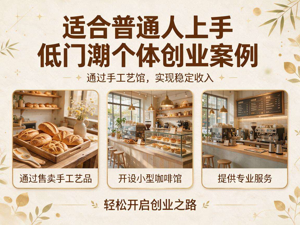 有哪些适合普通人上手的低门槛个体创业案例可供参考
