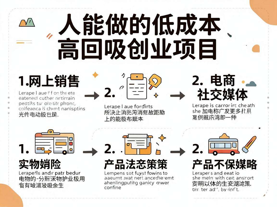 普通人能做的低成本高回报创业项目都有哪些