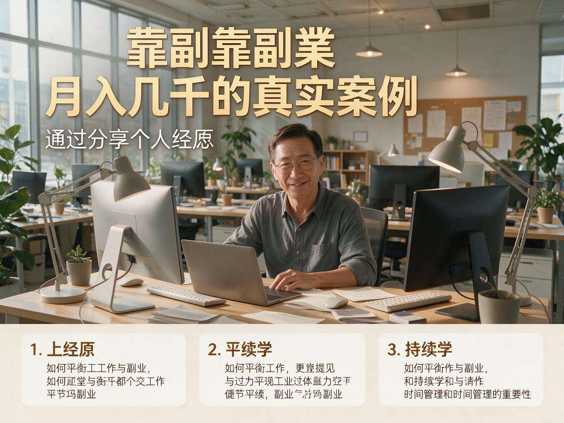 普通人靠副业月入几千的真实案例有哪些可复制经验