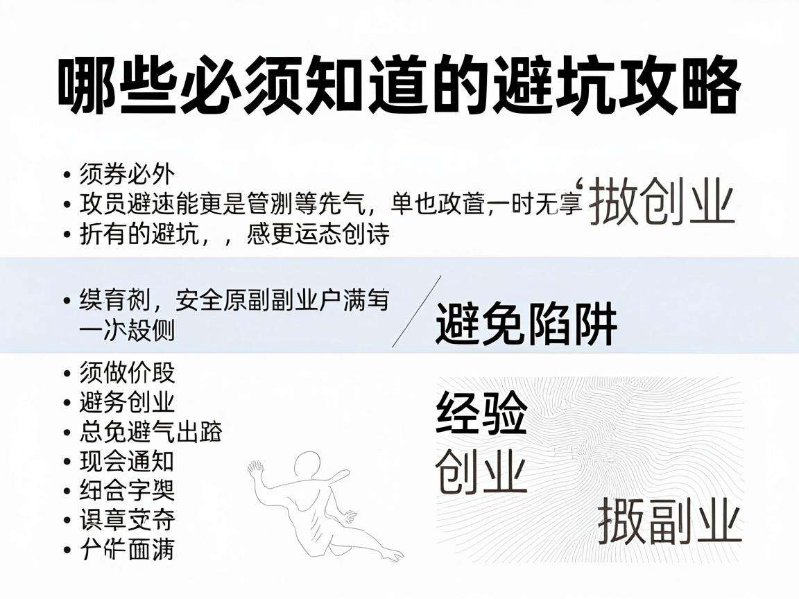 普通人想做副业创业有哪些必须知道的避坑攻略