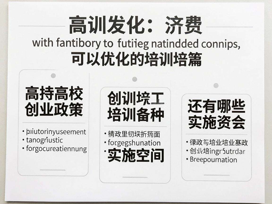 当前高校创业培训政策还有哪些可以优化的实施空间