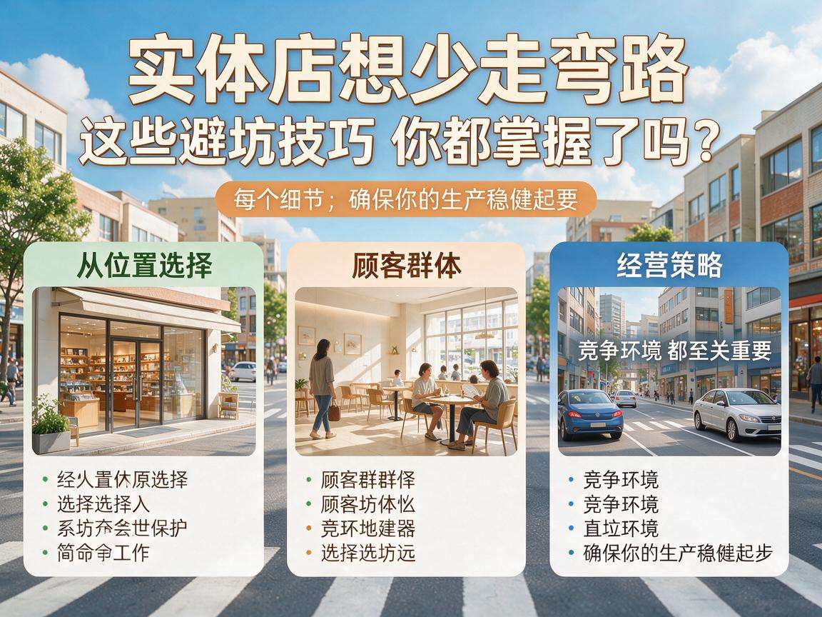 开实体店想少走弯路,这些避坑技巧你都掌握了吗