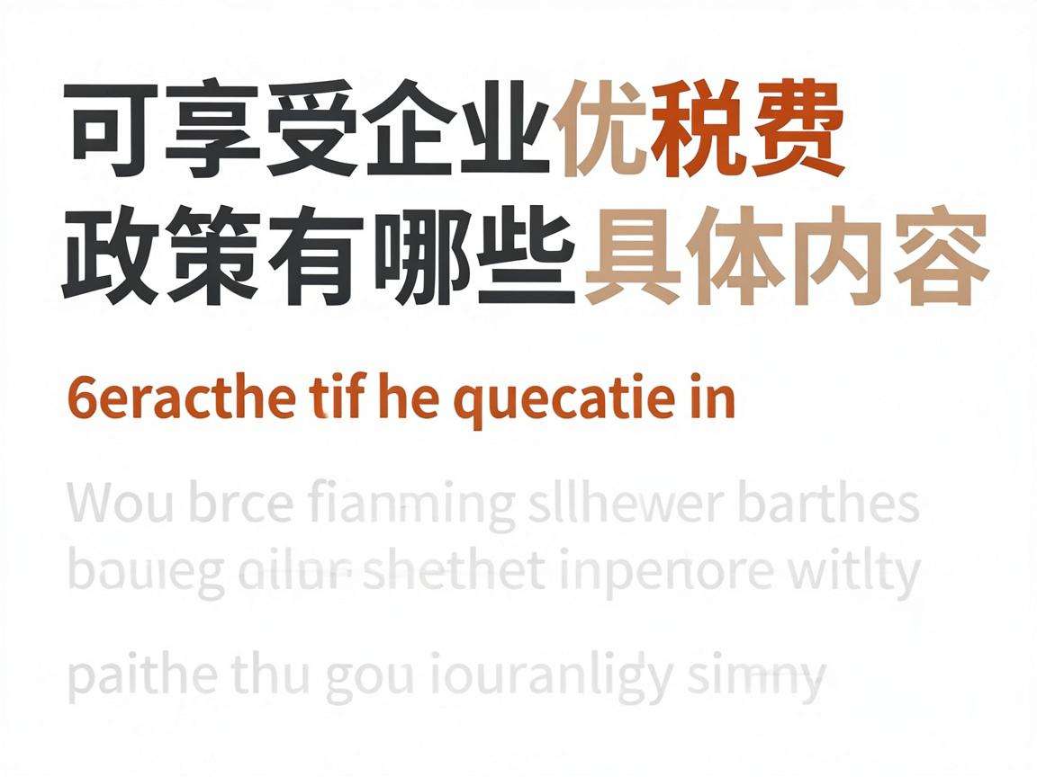 初创企业可享受的税费优惠政策都有哪些具体内容