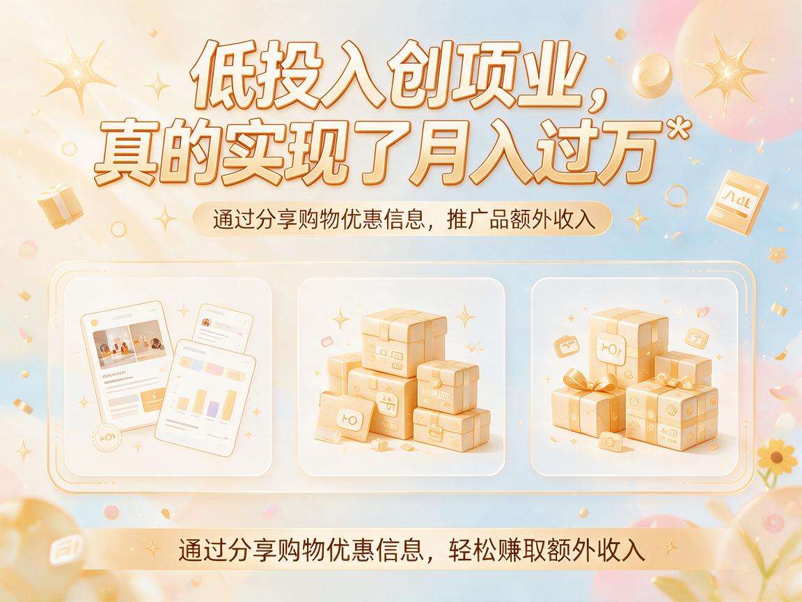 普通人能上手的低投入创业项目真的能月入过万吗