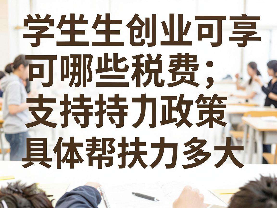 大学生创业可享哪些税费支持政策具体帮扶力度有多大
