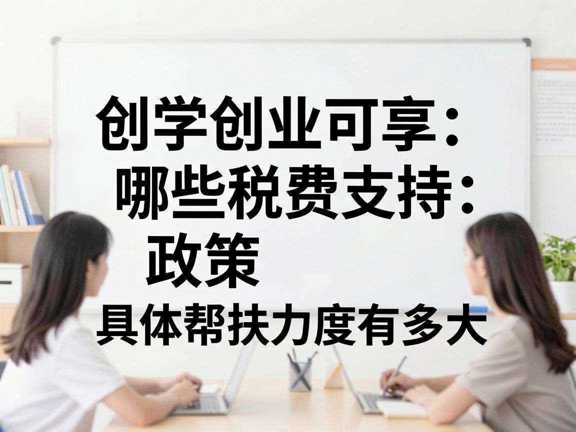 大学生创业可享哪些税费支持政策具体帮扶力度有多大