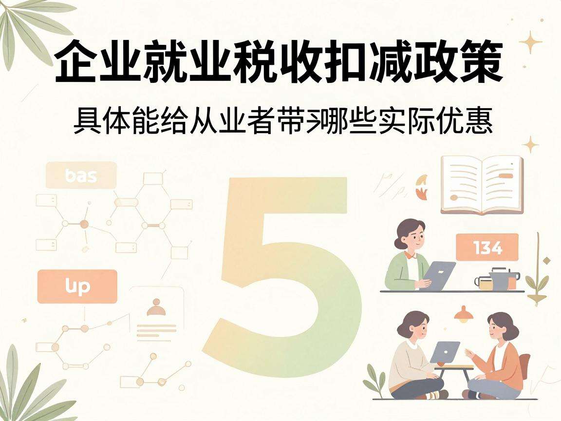 创业就业税收扣减政策具体能给从业者带来哪些实际优惠