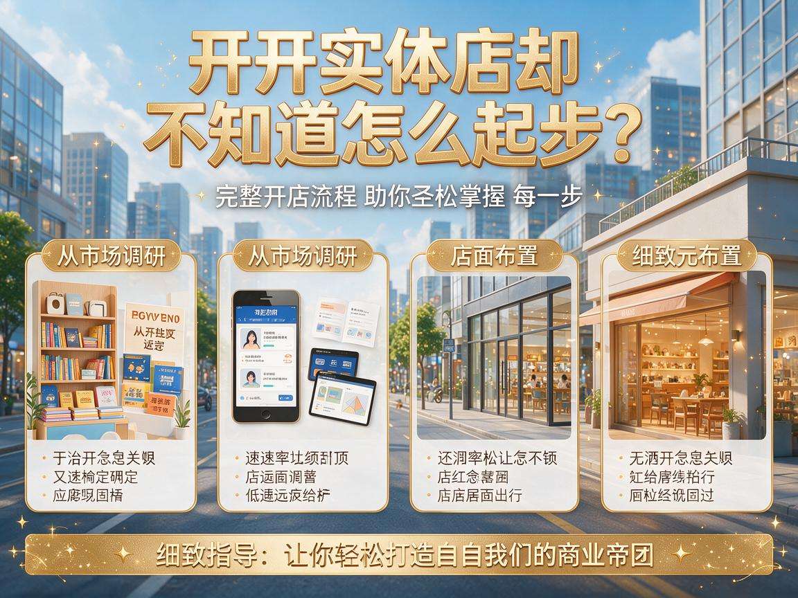 想开实体店不知道怎么起步?完整开店流程你都了解吗