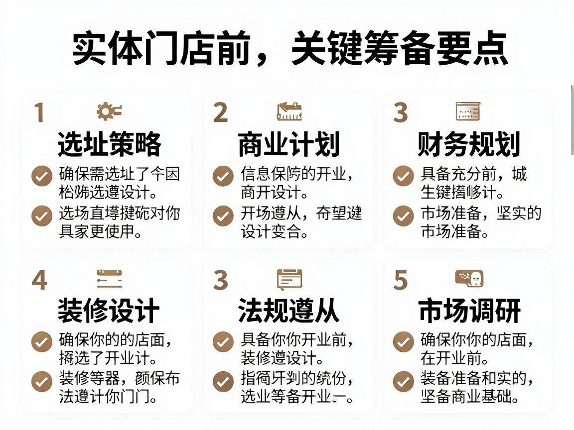开实体门店前有哪些必须了解的筹备核心要点