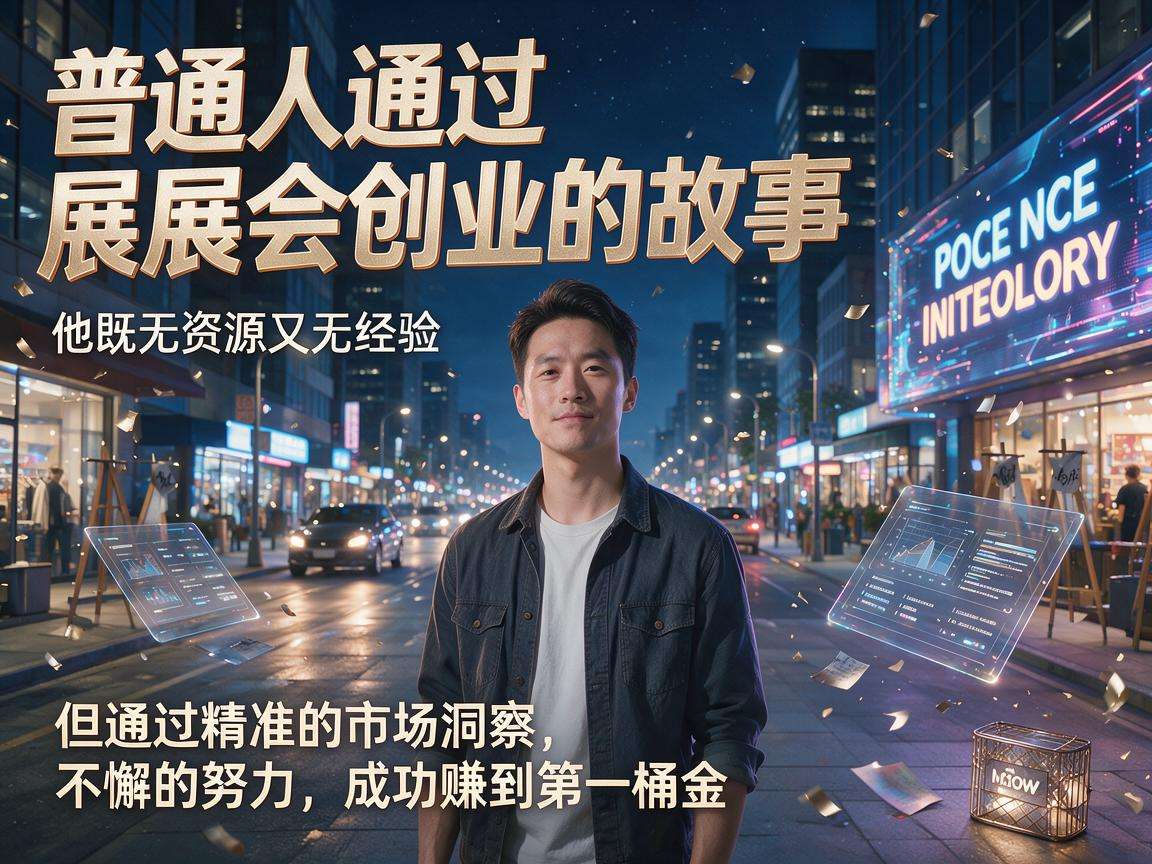 普通人没资源没经验靠展会创业真的能赚到第一桶金吗