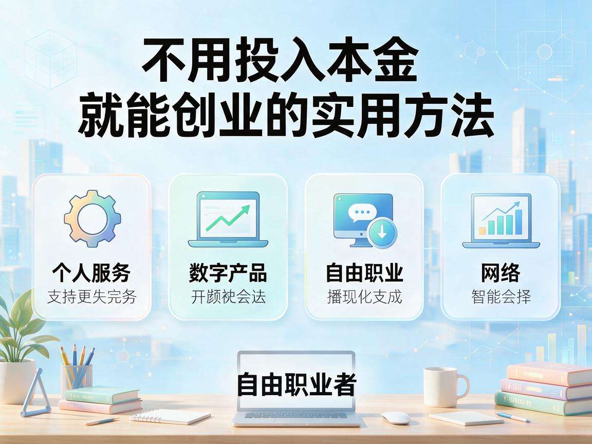 普通人不用投入本金就能创业的实用方法有哪些