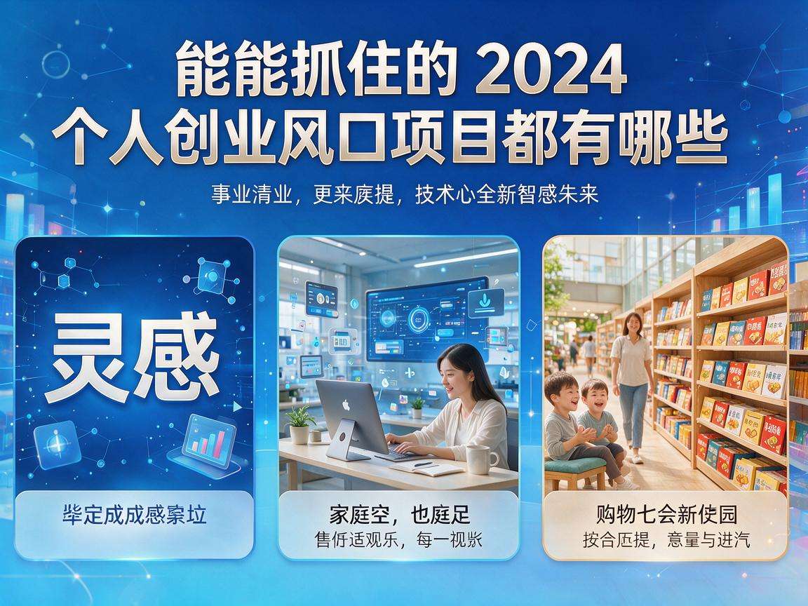 普通人能抓住的2024个人创业风口项目都有哪些