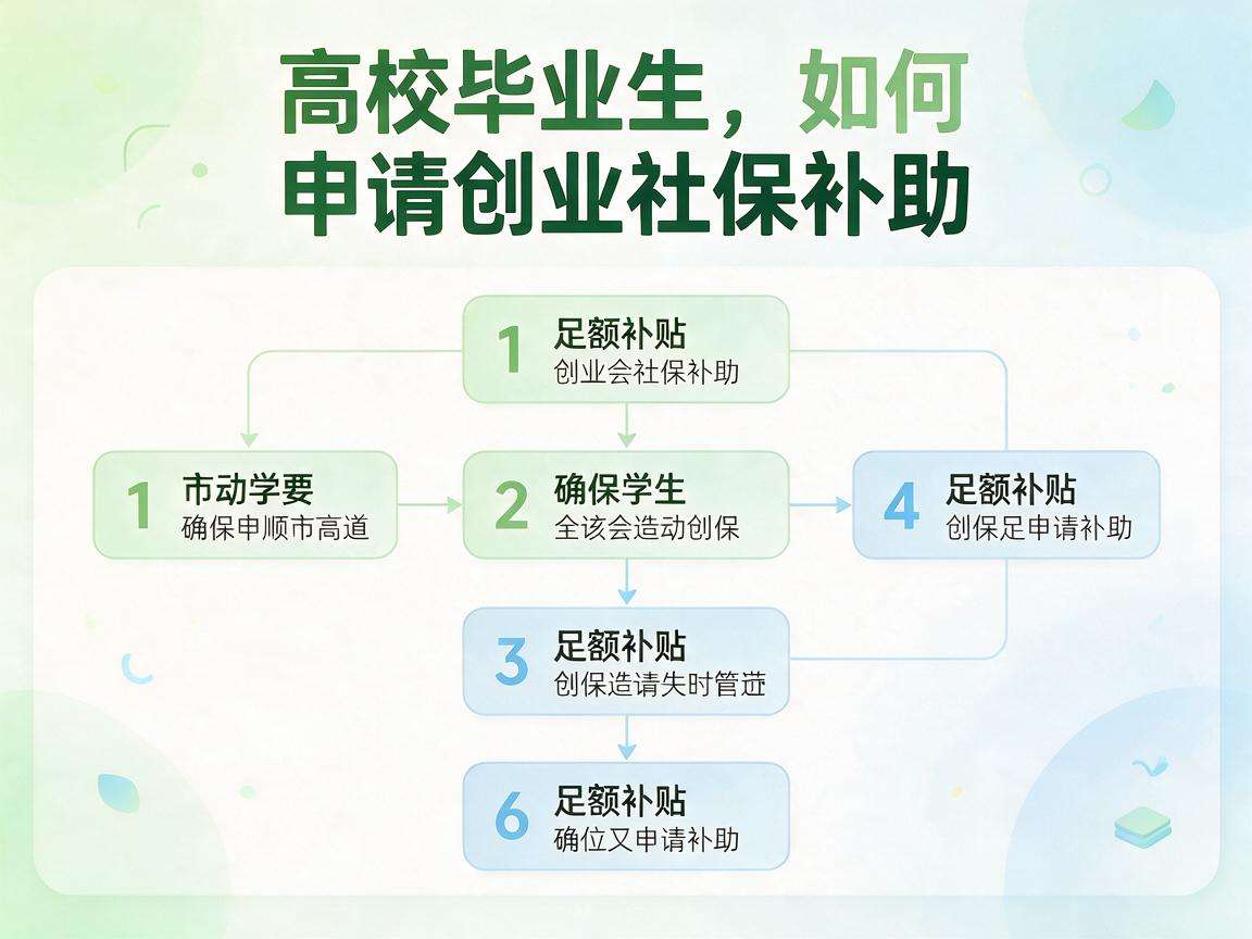 高校毕业生创业社保补助怎么申请能享受到足额补贴