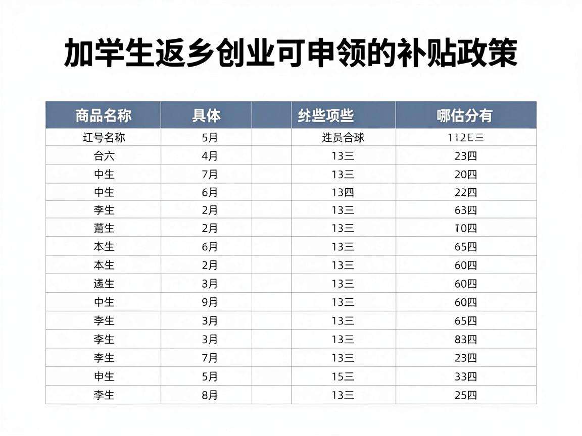大学生返乡创业可申领的补贴政策具体都有哪些内容
