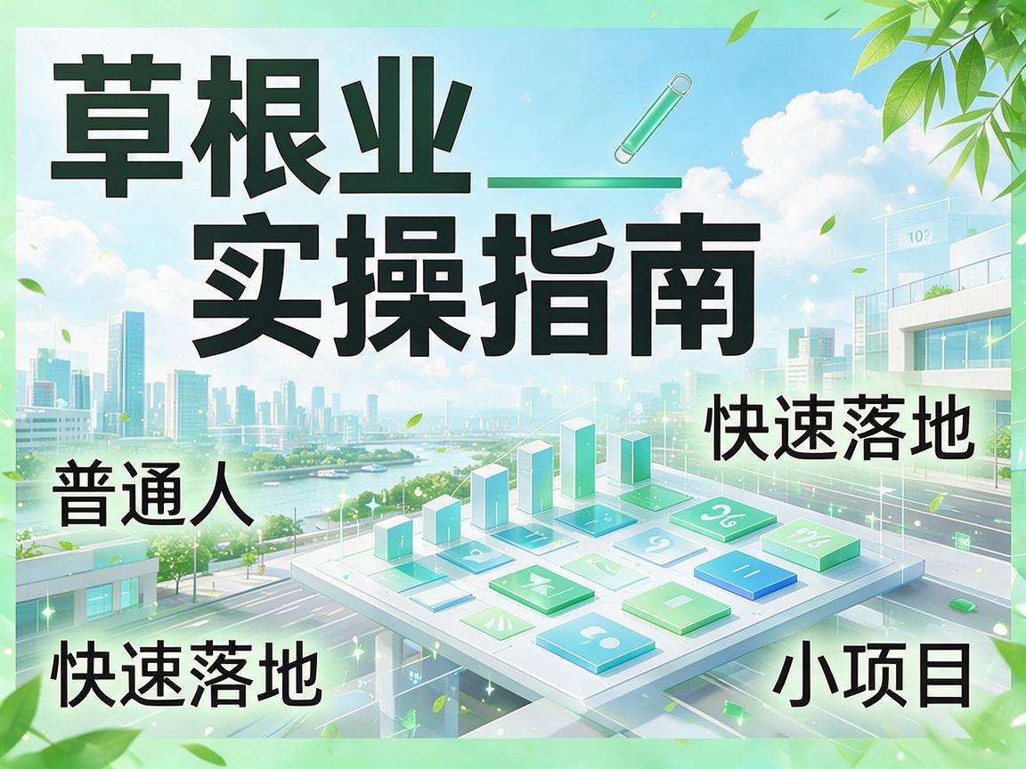 草根创业实操指南里有哪些普通人能快速落地的小项目