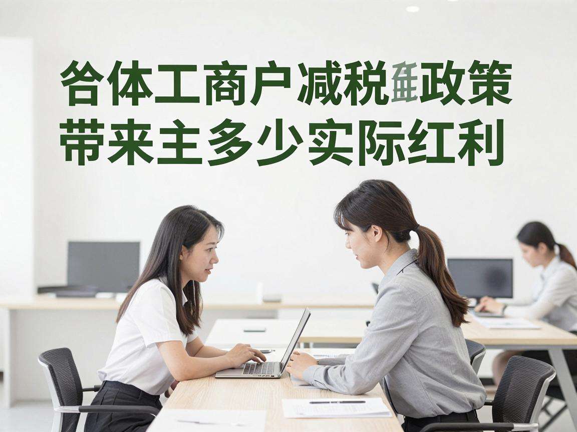 个体工商户减税政策能给经营主体带来多少实际红利