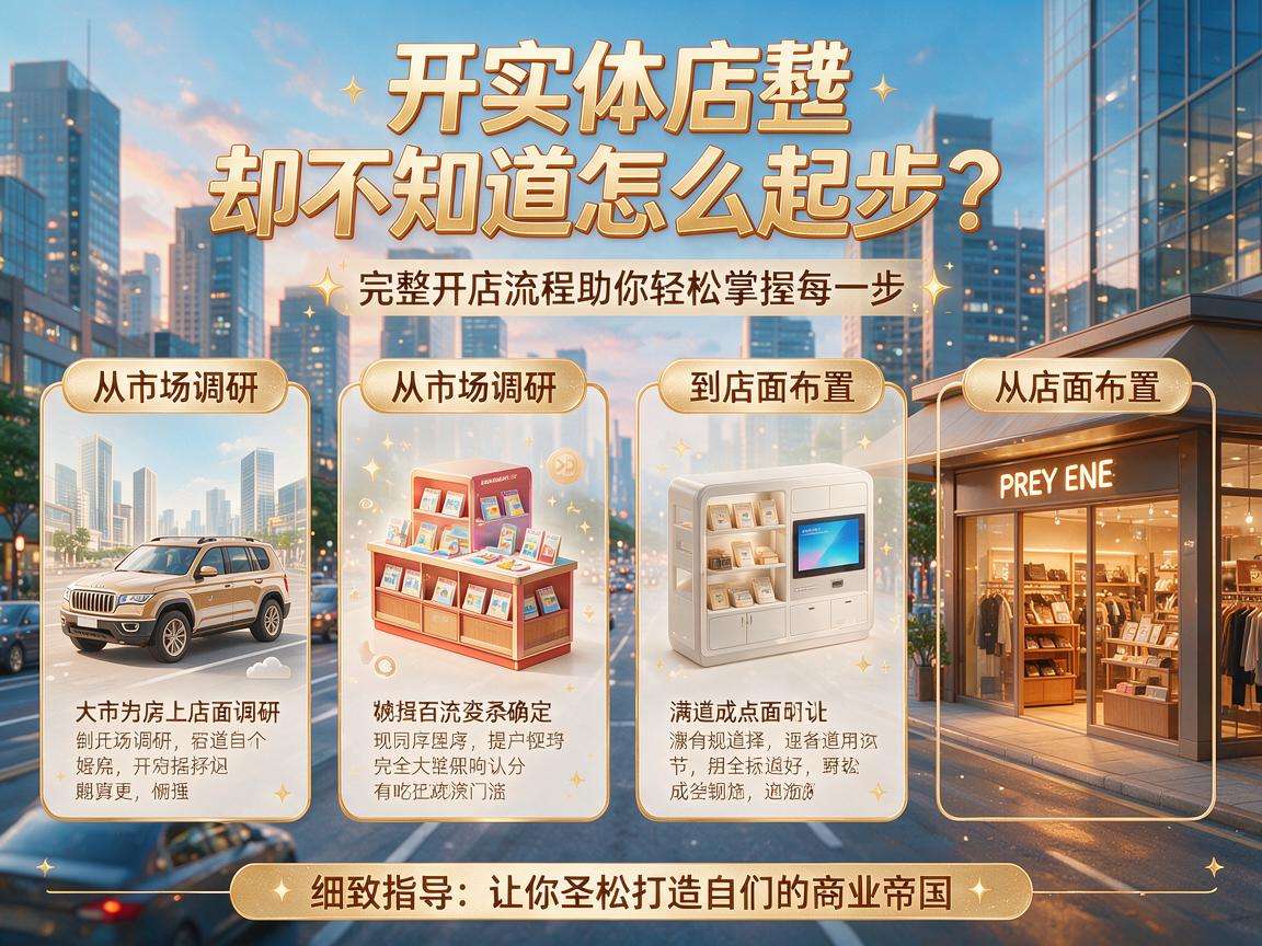 想开实体店不知道怎么起步?完整开店流程你都了解吗