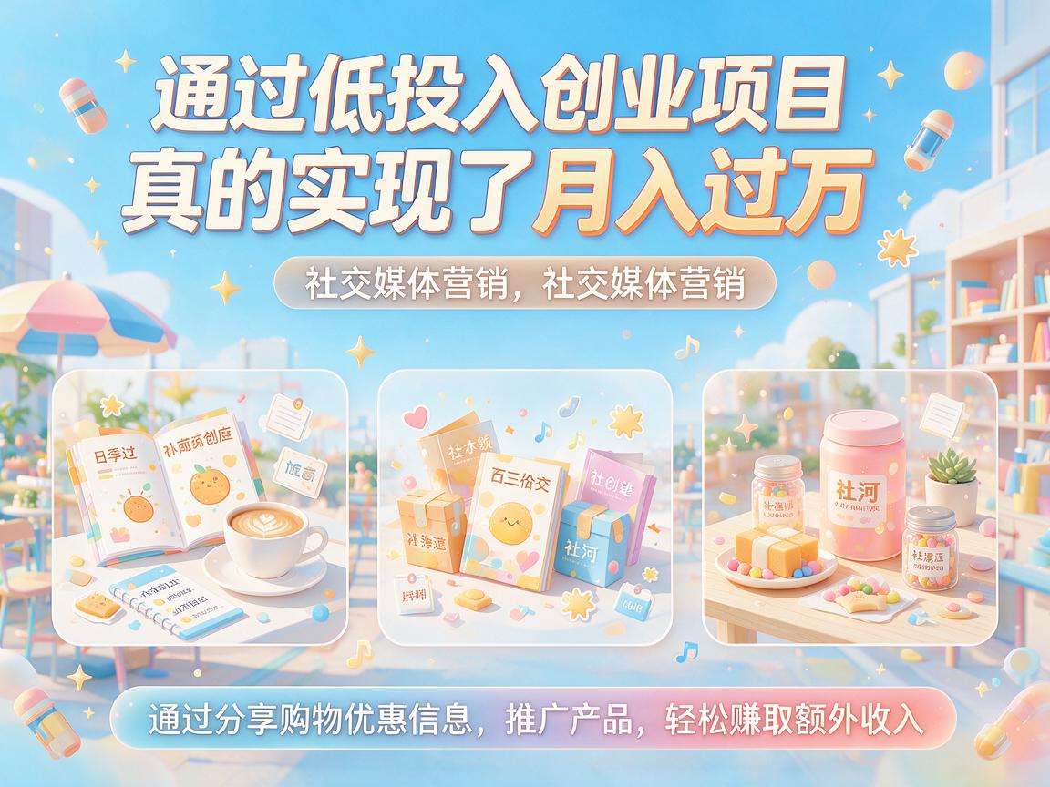 普通人能上手的低投入创业项目真的能月入过万吗