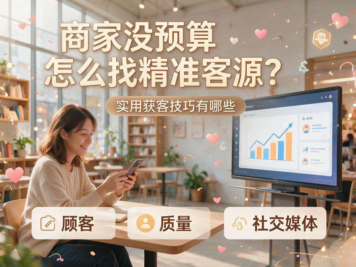 小商家没预算怎么找精准客源？实用获客技巧有哪些