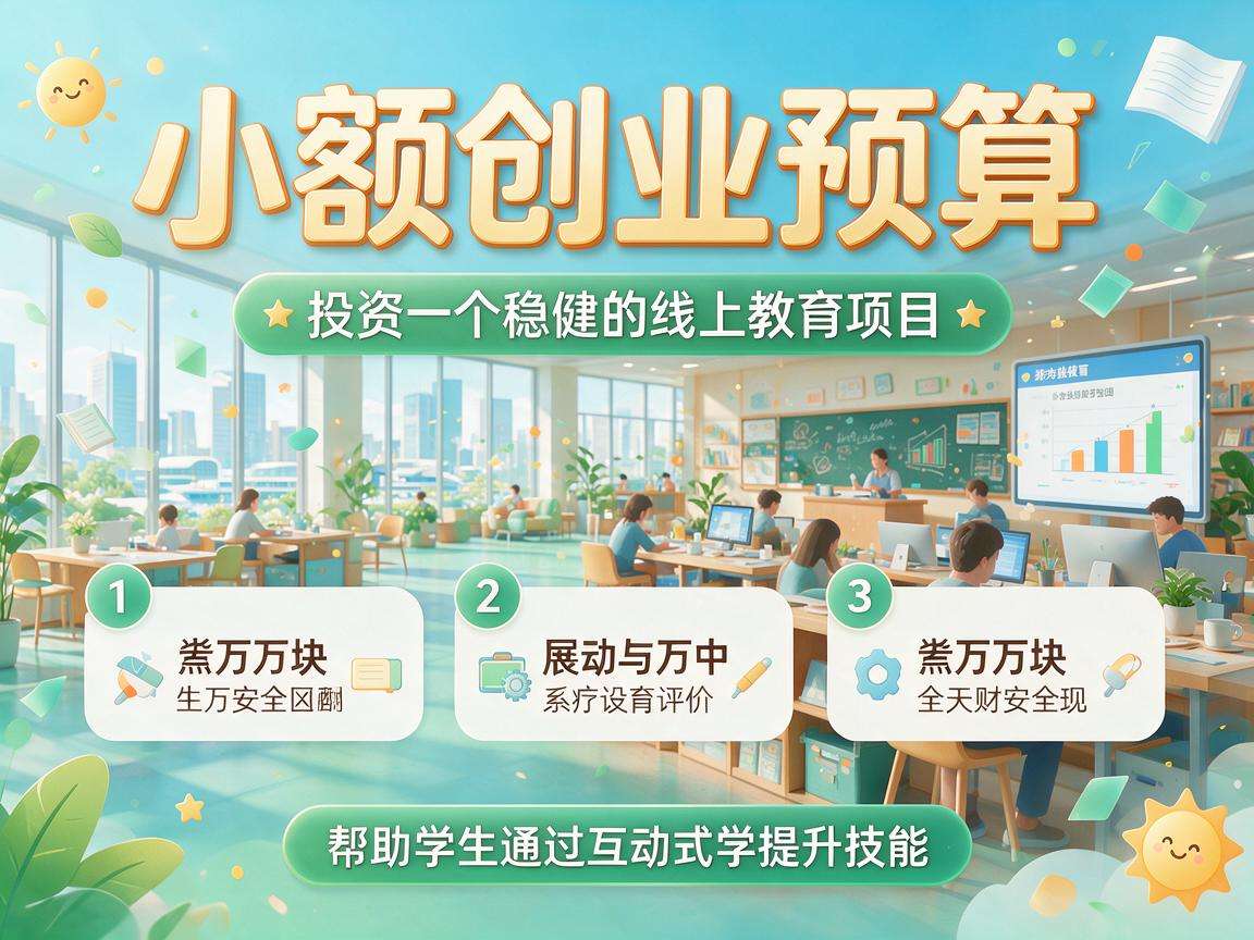 普通人手里有三万块,能找哪些稳当的小额创业好项目?